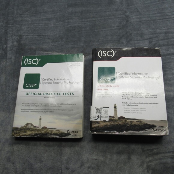 2 Books ISC CISSP‎ Certification Exam Study Guide Official Practice Tests - Picture 1 of 16
